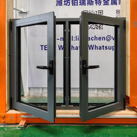Fenêtre à Double vitrage en aluminium haute sécurité, vente en gros
