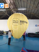 Dessin animé pour la décoration d'événement, ballon à air chaud gonflable, la fête gonflable