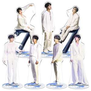 15CM KPOP <span class=keywords><strong>JUNGKOOK</strong></span> V JIN moda acrílico Stadnee RM SUGA JIMIN 2017 Hot <span class=keywords><strong>Idol</strong></span> dos lados impresión acción soporte figura modelo de escritorio - Product Image 2
