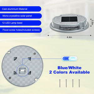Уличные лестные огни водонепроницаемые Ландшафтные светодиодные Подземные Светильники солнечные настенные светильники - Product Image 6