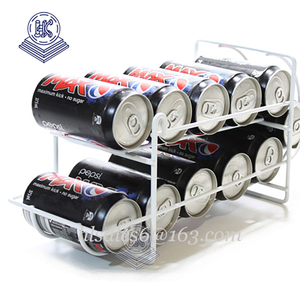 Étagère de rangement pour distributeur de boissons sur comptoir personnalisée, étagère en fil métallique pour réfrigérateur, présentoir pour canettes de soda - Product Image 2