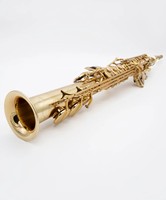 Factory Wholesale Woodwind Instrument Bb Tone Lowest Price Professional One Piece soprano Saxophone