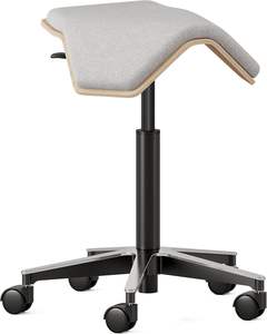 Tabouret de pédicure pivotant réglable à roulettes polygonales Chaise de selle en acier inoxydable pour salon de manucure Spa Barbershop Workshops - Product Image 6