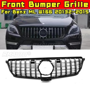 Bandes décoratives pour calandre de voiture, kit carrosserie de calandre de course, calandre avant pour Mercedes Benz ML W166 2013-2015, pièce extérieure - Product Image 2