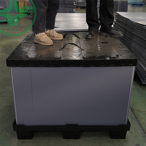 Nhà máy Cửa hàng bao bì ngành công nghiệp nhựa hậu cần <span class=keywords><strong>container</strong></span> sản phẩm nhựa miệng núi lửa Pallet tay áo hộp - Product Image 6