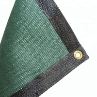 65% tricoté HDPE filet d'ombrage Rectangle serre voile d'ombrage coupe-vent extérieur abri de pluie couleur verte PE carré divers