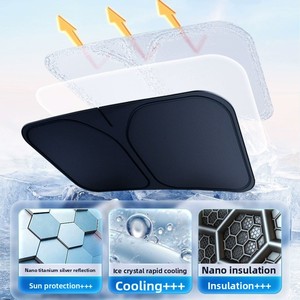 Parasol para <span class=keywords><strong>Coche</strong></span>, Cortina Opaca Aislante del Calor, Cubierta para Parabrisas Delantero, <span class=keywords><strong>Sombrilla</strong></span> para Ventanas <span class=keywords><strong>de</strong></span> PVC - Product Image 3