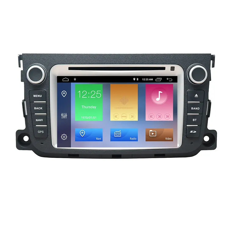 ZYCGOTEC Grosir DVD Player Mobil 2DIN, Multimedia Android 10 untuk Mercedes/Benz Smart Fortwo 2011 -2014 dengan GPS Radio BT WiFi