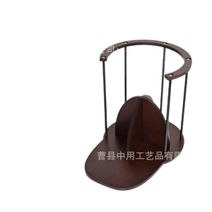 Wooden Baseball Cap Storage Rack Metal <b>Hat</b> Organizer <b>Standing</b> Display Holder For Clothing Desktop Organizer - Product Image 5