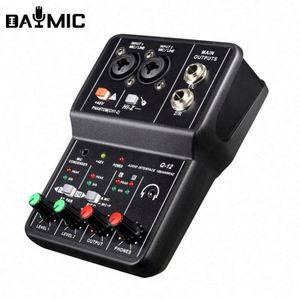 Mini Mezclador de Sonido de 2 Canales, Consola de Mezcla de Sonido USB, Consola de Audio con Alimentación Phantom de 48V - Product Image 2