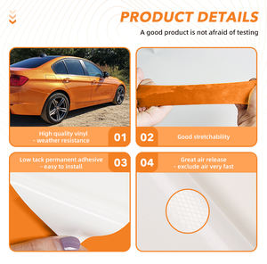 Film d'emballage de voiture violet métallique brillant en PVC coloré personnalisé de fabrication professionnelle - Product Image 3