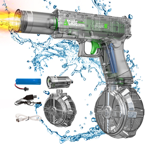 Juego de Disparos al Aire Libre para Niños, <span class=keywords><strong>Pistola</strong></span> de Agua Eléctrica de Plástico de Alta Calidad, Regalos de Verano para Niños, Mini Juguetes, Pistolas de Agua con Luz - Product Image 1