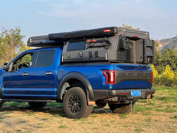 Slide In Pickup Camper Truck 8 Foot Light Pop Up truck camper Popup ...