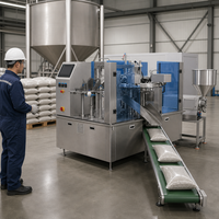 Machine d'emballage en sachet pour usine de produits épicés, machine d'emballage de poudre avec conception anti-poussière pour ligne de conditionnement de poudre d'assaisonnement