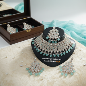 Top Selling Trending Fancy Collection Gold Plated Kundan & Pearl with White Stone Necklace <b>Set</b> For Women Wear Jewelry - Product Image 2