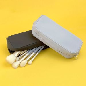 Large Capacity <b>Water</b> Resistant Eco-Friendly Silicone Pencil <b>Pouch</b> Zipper Closure Soft Handle for Kids for School Travel - Product Image 5