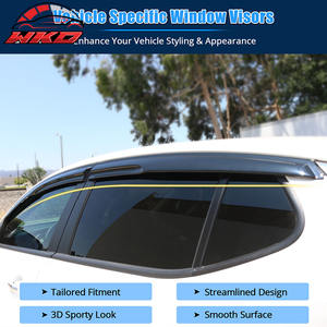 Pare-pluie en acrylique style Mugen pour Kia Optima 11-15, déflecteur de fenêtre, 4 pièces - Product Image 3
