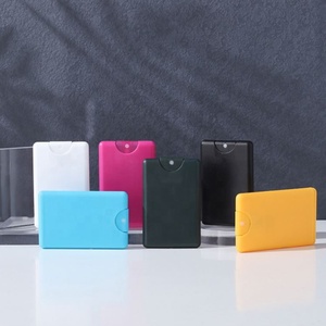 Botella de Perfume Plana de Plástico PP Transparente Negra y Blanca de 20 ml, Personalizada 2026, Botella de Spray con Formato de Tarjeta de Crédito - Product Image 6