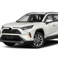 Feux de jour LED DRL pour Toyota RAV4 2019 2020 2021 2022, blancs, avec clignotants jaunes et trou pour feux antibrouillard