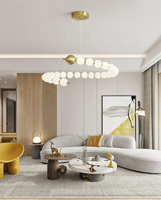 Luminaire suspendu de style français minimaliste pour duplex, salon, restaurant, loft, appartement, escalier