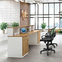 Petit bureau de réception intégré pour salon de beauté magasin de vêtements ordinateur réception pour caissier comptoir réception de bienvenue