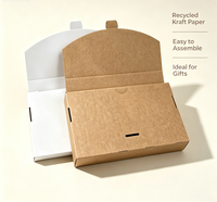 Boîte d'emballage en carton ondulé vierge en gros, en stock, pour étuis de téléphone portable monobloc, sous-vêtements et chaussettes