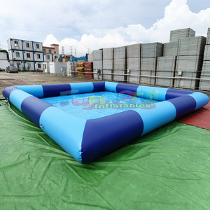 Piscina inflable cuadrada grande para exteriores, hermética, con bomba de aire para niños - Product Image 2