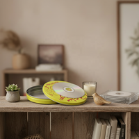 Vente en gros boîte en métal personnalisée impression exquise boîte en fer blanc de haute qualité emballage cadeau pour CD