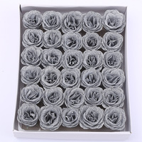 Têtes de fleurs artificielles en paillettes dorées lumineuses, décoration de la maison, décoration de mariage