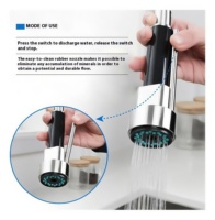 Robinet mitigeur de cuisine moderne en laiton, 3 voies, multifonction, thermostatique, mitigeur, sans contact, salle de bain, hôpital