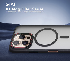 Support magnétique professionnel GIAI K1 pour 16 <span class=keywords><strong>Pro</strong></span> Max, échantillon gratuit, adaptateur de filtre d'appareil photo, étui de téléphone portable - Product Image 4