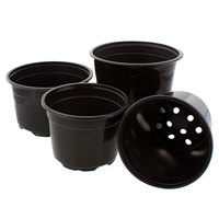 Pot de pépinière moderne en plastique PP à double intérieur à l'extérieur rouge à l'intérieur noir-pour la maison jardin et plantes à fleurs prix bon marché