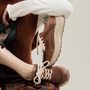 Sandalias de Mujer 2026, Estilo Nuevo, Suela Gruesa, Transpirables, de Malla, Multicolor, con Rayas, Ligeras, Cómodas, Versátiles, de Piel Vacuna - Product Image 4