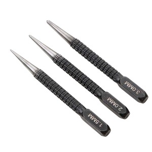 Black Cylindrical Punch 2 Mm Straight Tip Metal Drilling Hole Positioner Tool For Precision Work - Product Image 4