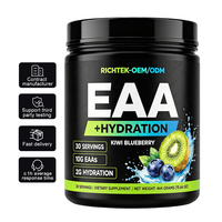Richtek EAAs & BCAAs, Poudre de récupération intra et post-entraînement, Croissance musculaire, Récupération et performance, 10g d'EAAs et d'électrolytes