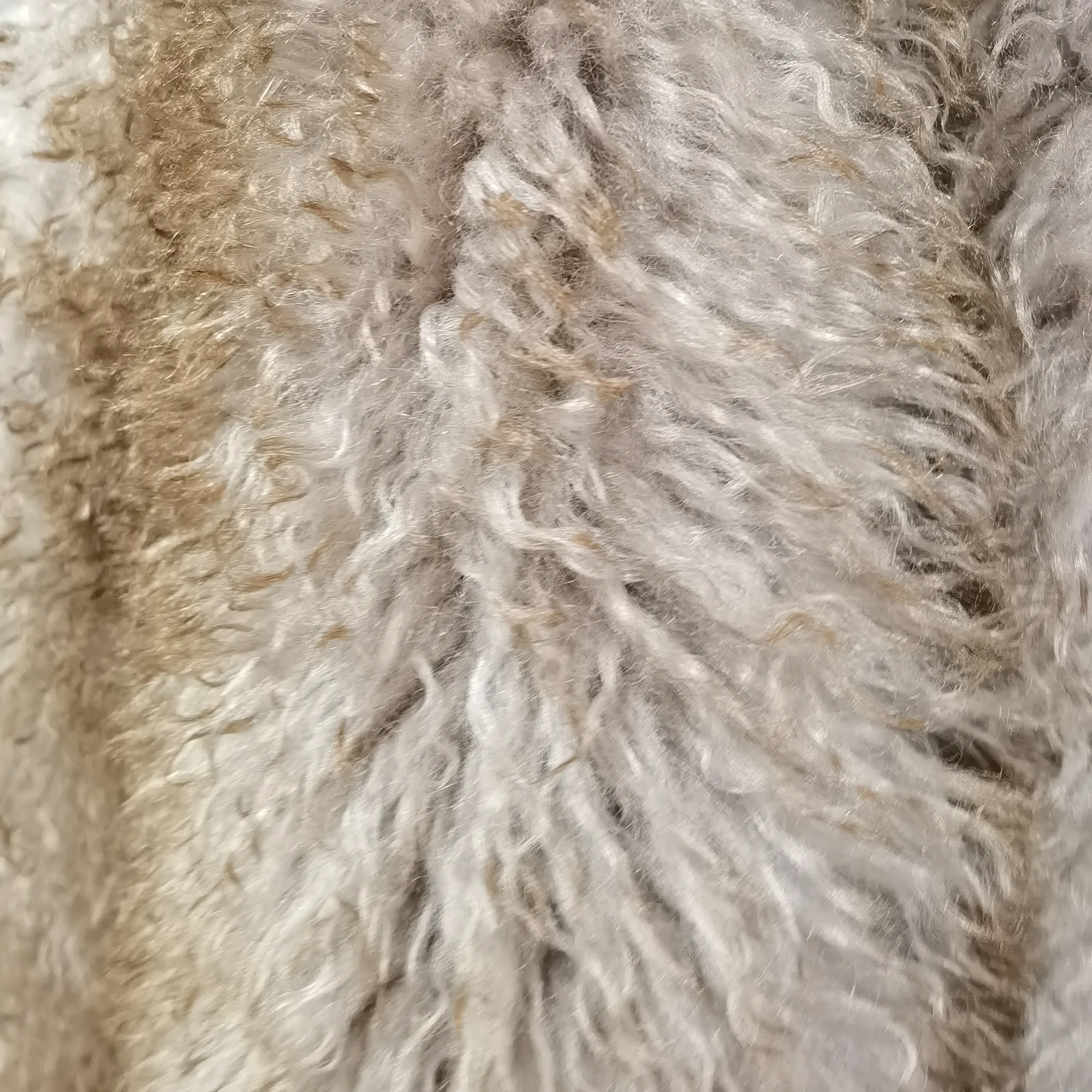 New arrival 1200g wholesale curly 68MM hair faux fur fabric