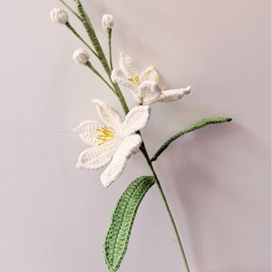 Hilo de lana Mars Orchid terminado, hecho a mano, para decoración de jarrones, flores artificiales para el Día de San Valentín y el Día del Maestro - Product Image 4