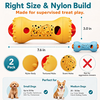 Jouet Distributeur de Friandises Réglable pour Chien, Puzzle Interactif d'Entraînement IQ, Distributeur Lent Anti-ennui pour Chien, Prise en Charge OEM