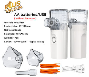 Nébuliseur médical portable mini à mailles, à piles, facile à nettoyer, avec embout buccal et masques faciaux – Offre spéciale - Product Image 2