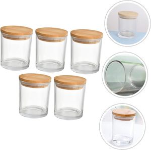 Venta al por Mayor de Frascos de Vidrio Transparentes de Lujo para Velas Aromáticas de 6oz, 8oz, 9oz, 10oz y 12oz con Tapa - Product Image 5