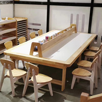 Table d'activités multifonctionnelle en bois massif pour enfants, idéale pour le dessin et le gribouillage en maternelle, préscolaire et crèche
