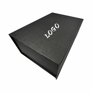 2024 ขายร้อนโลโก้ที่กําหนดเองผ้าพิเศษกระดาษสีดํา lmagenetic กล่องกระดาษแข็งสําหรับบรรจุภัณฑ์กล่องของขวัญ - Product Image 5