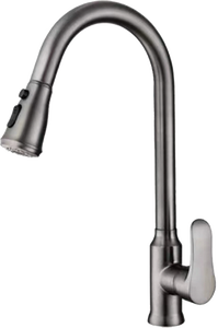 Robinet extractible en acier inoxydable et matériau de la vanne en céramique avec surface brossée nickelée Origine Chine - Product Image 4