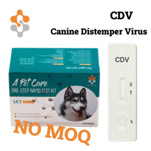 Teste Rápido de Antígeno do Vírus da Distemper Canina CDV Equipamento Diagnóstico Veterinário - Product Image 1