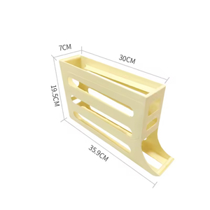 Sản Phẩm Nhà Bếp Đại Lý Mua 4 Tầng Tự Động Cán Tủ Lạnh Trứng Organizer Giữ Trứng Tươi Dispenser Tủ Lạnh Trứng Chủ 4 Tầng - Product Image 2
