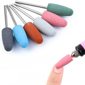 Broca de silicona para uñas, pulidor eléctrico para manicura, accesorios para amoladora, herramienta para uñas
