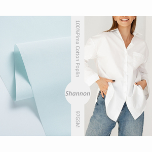 Заводская поставка 100% pima хлопчатобумажная ткань из поплина - Product Image 1