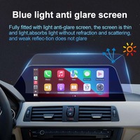 STWEI Android 15 Écran anti-reflet lumière bleue sans fil CarPlay Android Auto Multimédia de tableau de bord pour BMW Série 3/4