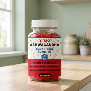 Complément alimentaire en gommes à l'extrait d'Ashwagandha végétarien, marque privée OEM ODM, pour améliorer le système immunitaire et soutenir la santé globale. - Product Image 1