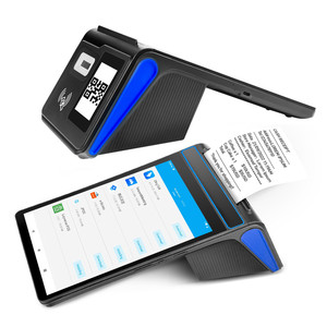 Fyj F1-88 8 inch cầm tay máy <span class=keywords><strong>POS</strong></span> 4 + 64GB thiết bị đầu cuối máy in hóa đơn Android 14 tất cả trong một màn hình cảm ứng Android máy <span class=keywords><strong>POS</strong></span> - Product Image 1